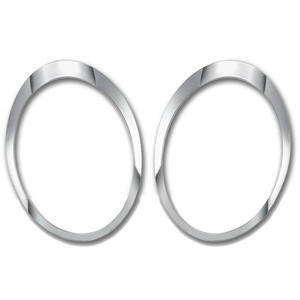 Mini Icml Headlight Trim Ring 51137149905 51137149906 Electroplated Silver <b>Abs</b> Material Glue Tape Installation - Product Image 1