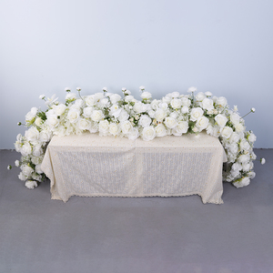 Bán buôn Faux Rose Garland Nhân Tạo Hoa Garland cây xanh cho đám cưới mùa xuân Nhà Bên nghề nghệ thuật bảng Runner trang trí - Product Image 5