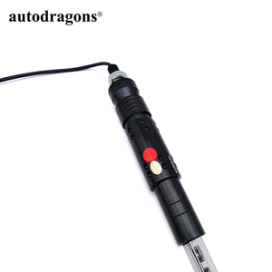 AUTODRAGONS Antenne flexible rouge de 0,9 mètre/3 pieds à 360 degrés avec lumière LED et drapeau jaune pour ATV UTV RZR - Product Image 4