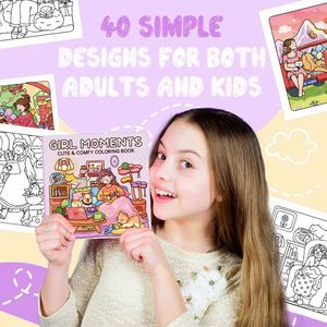 Libro de Colorear para Niñas y Adolescentes, Regalo Perfecto, con Dibujos Bonitos y Acogedores de Momentos de la Vida Cotidiana - Product Image 2