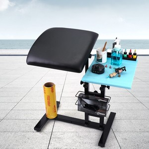 Support de <span class=keywords><strong>pochoir</strong></span> Portable de support de bras de poste de travail de tatouage réglable pliable fonctionnel professionnel avec base antidérapante pour les artistes - Product Image 2