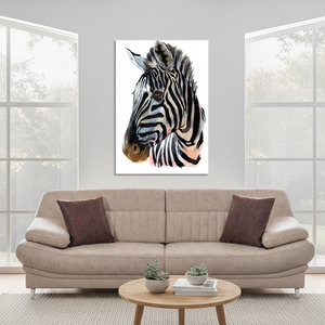 Elegant Printed Canvas Art - Abstract Zebra Design - Modern Bohemian Decor,<b>WRAPPED</b> CANVAS - Product Image 3