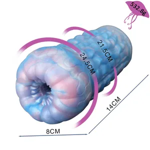 Masturbateur pour hommes au design fantaisie méduse, manchon souple en forme d'animal, à canal unique, gobelet étanche, prend en charge la personnalisation OEM - Product Image 5