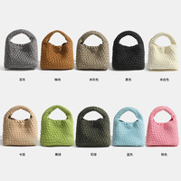 Nouveau sac bandoulière en néoprène tissé à la main, grande capacité, style simple, sac fourre-tout en cuir polyvalent, sac à main décontracté pour femme
