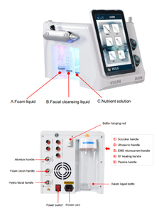 Máquina de Belleza Multifunción 8 en 1 con Oxígeno y Agua para Mejorar la Absorción de Esencia, Piel Suave, Radiante y Más Brillante, Agua Ligera - Product Image 6