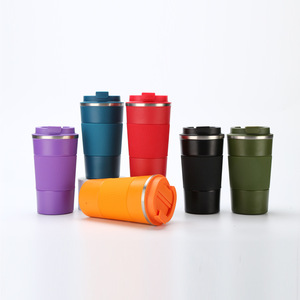 <strong>Cheap</strong> Price Factory Insulated Thermal Coffee Mug Tumbler Cup Coffee Mugs with Lid Stainless Steel Travel Camping Minimalist - Product Image 1