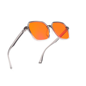 CE 오렌지 틴트 99% 100% 안티 블루 라이트 차단 차단 차단 보호 라이트 큐어 야간 컴퓨터 수면 안경 개선 - Product Image 2