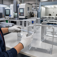 Cadre en aluminium sur mesure pour terminal de reconnaissance faciale, cadre d'écran, extrusion de précision, outillage de cintrage, boîtier de contrôle d'accès