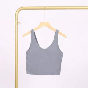 Ensemble de sport pour femme, léger, respirant, à séchage rapide, motif uni, avec soutien-gorge et leggings, grande taille, avec logo frontal - Product Image 2