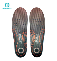 Love in soul semelles en gel pu Fabricant Confort Absorption des chocs Support de la voûte plantaire du pied plat Semelles de sport en PU Autres semelles