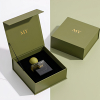 Boîte cadeau magnétique de luxe personnalisée en deux parties, boîte rigide en carton écologique pour bougie, parfum, soin de la peau, ensemble cosmétique, emballage