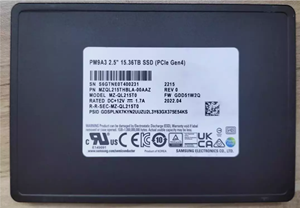 MZQL215THBLA-00AAZ MZQL215THBLA-00A07 PM9A3 Serie 15,36 TB MLC PCI Express NVMe 4,0x4 (TCG OPAL) U.2 2,5-Zoll-Solid-State-Laufwerk - Product Image 2