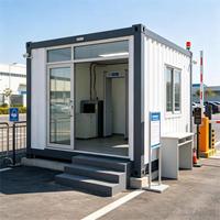 Maisons conteneurs préfabriquées en acier haute résistance, mobiles et réutilisables, avec système de support complet, pour écoles et supermarchés, à prix compétitif