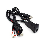 Pengisi Daya Ponsel Cocok untuk Mobil Khusus Toyota Pengisi Daya Mobil USB Ganda PD+USB Pengisian Cepat
