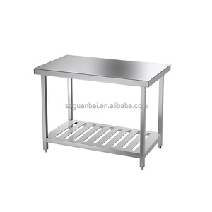 <span class=keywords><strong>Table</strong></span> en acier inoxydable Cuisine commerciale Restaurant industriel <span class=keywords><strong>Table</strong></span> de cuisine <span class=keywords><strong>sur</strong></span> roulettes - Product Image 5