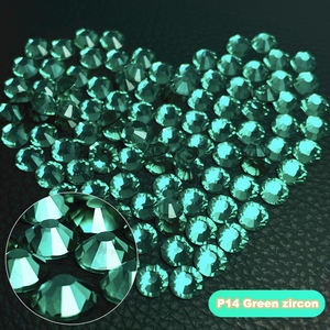 批发闪光玻璃水晶美甲水钻平背非修补水钻钻石时尚饰品耳环 - Product Image 2