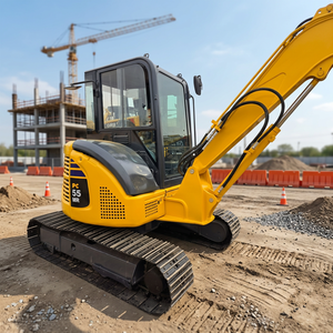 รถขุดขนาดเล็ก Komatsu PC55 มือสอง 5 ตัน นำเข้าจากญี่ปุ่น ชั่วโมงการทำงานต่ำ รถขุดขนาดเล็กสำหรับขาย - Product Image 1