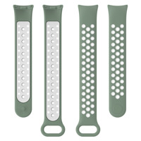 Gelang terpisah gelang Universal Nick tali pengganti ventilasi silikon dua warna untuk Xiaomi Mi Band 8/8 Aksesori NfC
