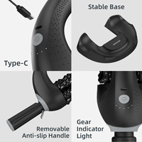 Masseur électrique rechargeable à roulettes avec station de recharge, masseur manuel pour les jambes, les mollets, le cou et le dos avec 5 vitesses