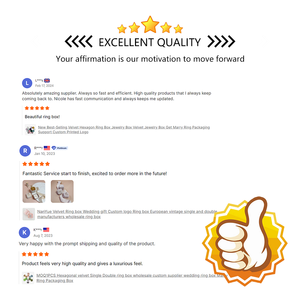 Vente en gros d'étui à bagues avec logo personnalisé boîte à bijoux en velours pour colliers et bagues boîte à bijoux de voyage en velours - Product Image 6