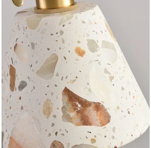 Luminaire suspendu à LED, restaurant, bureau, hall d'entrée, pierre <span class=keywords><strong>terrazzo</strong></span>, douille en cuivre, décoration intérieure, lampe suspendue - Product Image 5
