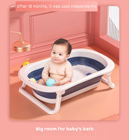 Vente chaude Nouveau-né Baignoire debout pliante portable en plastique de haute qualité