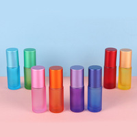Flacon compte-gouttes LZ Pack 5ml en verre dépoli pour huiles essentielles, avec logo personnalisé et bouchon en aluminium