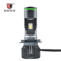 Y70--H4 Mini Faro LED de Proyector de Aluminio Súper Brillante H4 110W 11000LM, Lente de Faro IP65 Impermeable, Bombilla LED Bi-LED para Motocicleta