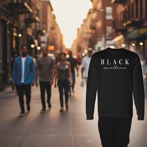 T-Shirt a Maniche Lunghe Black Excellence in Cotone Premium, Vestibilità Unisex - Product Image 3