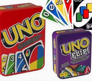 Jeu de cartes classique rouge très populaire, jeu de cartes double face Happy, ensemble de cartes de fête décontractées classiques Uo dans une boîte en fer - Product Image 3