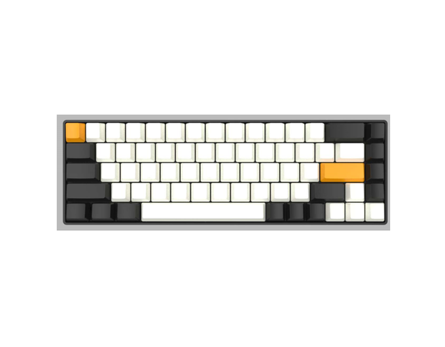 Kailh Switch Mechanical Gaming Keyboard 68 Keys 65% Compact Aluminum Alloy Top Cover RGB Backlit Wireless Wired Custom Keypad
