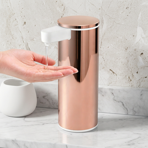 Distributeur automatique de savon liquide intelligent de style moderne pour cuisine et hô<span class=keywords><strong>tel</strong></span>, en acier inoxydable 304, couleur or rose, avec capteur infrarouge, fabriqué directement par le fabricant - Product Image 2