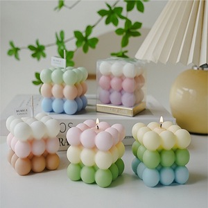 Velas Aromáticas Cuadradas con Degradado en Forma de Cubo de Rubik, Cera de Soja Mixta, Aromaterapia, Regalo Decorativo - Product Image 2