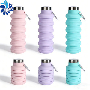 Botella de Agua Deportiva de Silicona de 500 ml, Plegable, Portátil, para Exteriores, Taza de Regalo - Product Image 5