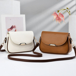 Bolso Bandolera de Color Sólido para Mujer, Tamaño Mediano, Estilo Casual Ligero, Blanco, Verde, Rosa, Caqui - Product Image 3