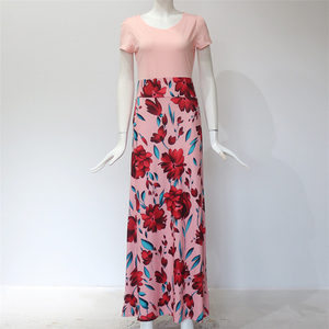 Vestito Estivo <span class=keywords><strong>da</strong></span> Donna in Offerta, Stampa Floreale, Taglie Forti, Patchwork, Vita Alta, Abito Lungo <span class=keywords><strong>da</strong></span> Donna - Product Image 4
