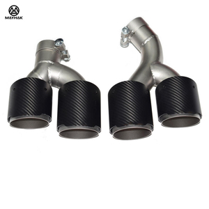 Puntas de Escape de Fibra de Carbono y Acero Inoxidable para <span class=keywords><strong>BMW</strong></span> <span class=keywords><strong>Serie</strong></span> <span class=keywords><strong>4</strong></span> G22 G23 G26 430i <span class=keywords><strong>M440i</strong></span> 2021-2024, Mejora del Difusor Trasero - Product Image 3