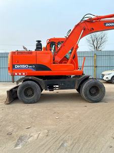 Excavatrice sur pneus/à chenilles Doosan DH150W-7 d'occasion, qualité export, vente chaude, 15 tonnes, moteur et pompe dh150w DX150W-9C pour expédition à l'étranger - Product Image 4
