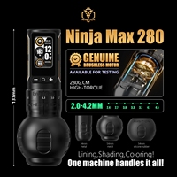 Machine à tatouer sans fil professionnelle Ambition Ninja pour moteur électrique sans balais 280, course réglable 2,2-4,2 mm, avec batterie