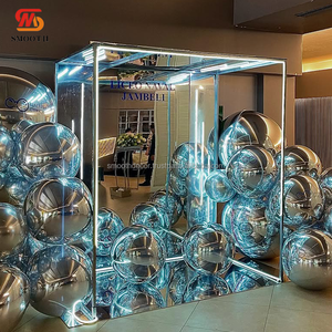 Suave Popular cuadrado Led luz Metal hierro boda revista espejo LED fotomatón - Product Image 1