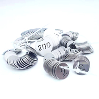 Trophée personnalisable en acier inoxydable 304 poli, résistant aux hautes températures, durable, avec numéro numérique creux découpé au laser de 3 cm