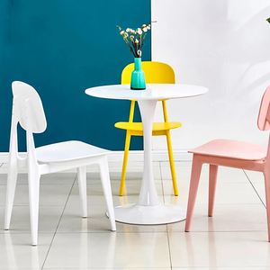 Nordic Minimalist Outdoor Cheap Cafe Restaurant Furniture Manufacturing Polypropylene Plastic Dining <b>Chair</b> - Product Image 3