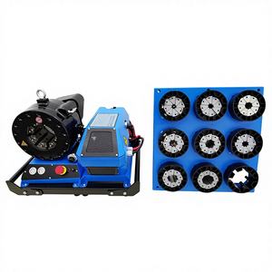 Automatic 24V Hydraulic <b>Hose</b> Crimping Machine Manual 8 Dies 0.39"-2.40" Vehicle Crimper Engine Bearing Gear <b>Rubber</b> Easy Operate - Product Image 1