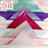 Tissu en similicuir synthétique semi-PU brillant et pailleté pour sacs à bandoulière, canapés, chaussures et carnets