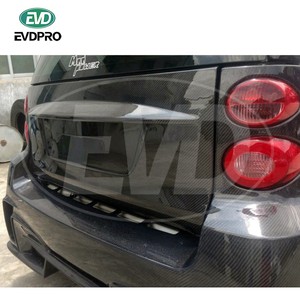 Pour <span class=keywords><strong>Mercedes</strong></span> Benz Smart Fortwo 2012-2015, coffre arrière en fibre de carbone - Product Image 3