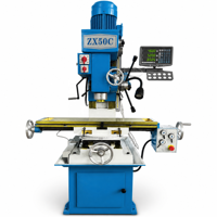 ZX50C Universal-Bohr- und Fräsmaschine - 4-in-1 Metallbearbeitungs-Kraftpaket (Bohren/Planfräsen/Stirnfräsen/Gewindeschneiden) Mittelschwere Ausführung
