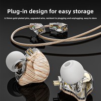 Headphone In-Ear Berkabel Tipe-C 3.5mm dengan Mikrofon, Kontrol Kabel, Desain Gantung di Telinga, Kabel 1.2m, Suara Hi-Fi, Bass Berat, Ujung Telinga Silikon Gel