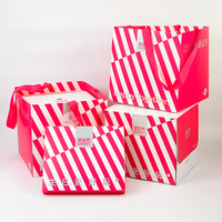 Boîtes cadeaux en papier pour gâteaux à emporter avec fenêtre transparente et poignée, emballage de boulangerie pour anniversaires et mariages