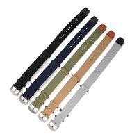Bracelet de montre hybride tressé en nylon et cuir de qualité supérieure 20 mm 22 mm pour hommes, pièces de montre connectée, bracelet de montre hybride en nylon et cuir