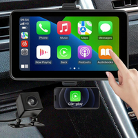 GPS portable sans fil CarPlay, écran tactile multimédia automobile 7 pouces, connexion USB, radio FM, autoradio, Android Auto, mains libres
